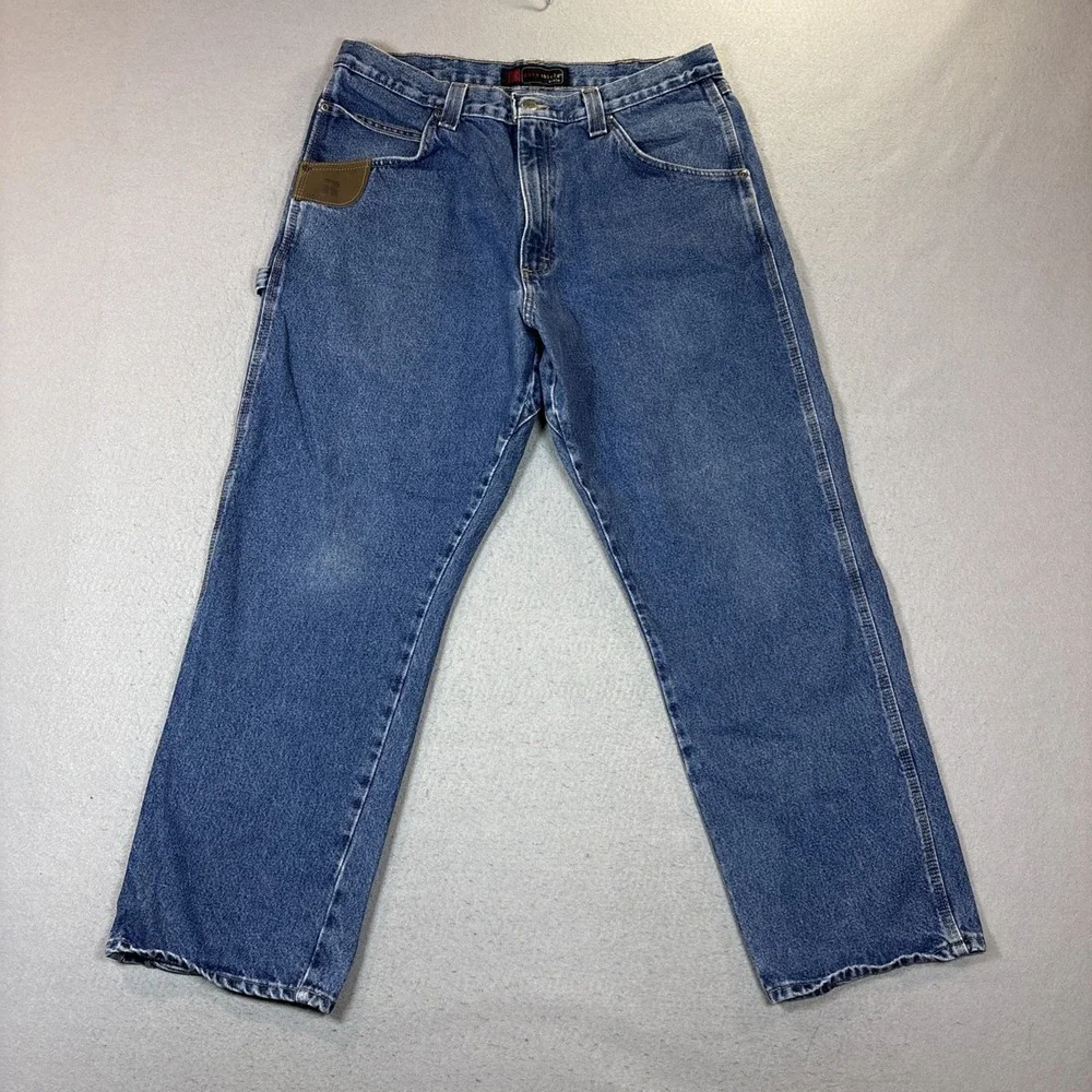 Riggs Workwear‎ By Wrangler Dura Shield Carpenter Jeans Men 36x30 Blue Denim